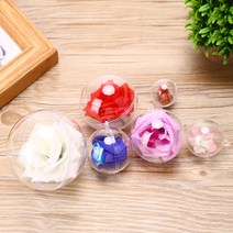 8cm 6P세트 투명 아크릴구 트리장식 오너먼트 장식볼