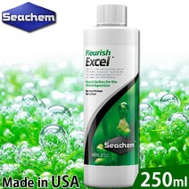 [미국정품] 시켐 플로엑셀 250/500ml/수족관 어항 수초 액상비료 영양제 붓이끼 이끼 녹조 제거 이산화탄소, 250ml