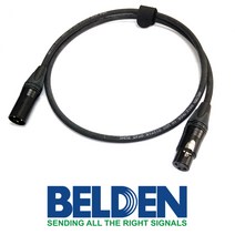 벨덴 8412 XLR(암)-XLR(수) 케이블 1M 블랙 [뉴트릭]