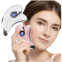 괄사 갈바닉 얼굴마사지기 리프팅기계 피부관리기, 화이트계열