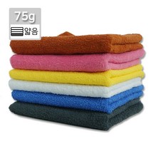 업그레이드형 75미용(중/ 34x74cm 75g) 다용도 순면 업소용 수건 타올 미용실 헤어샵 사우나 헬스 휘트니스 땀수건, 분홍