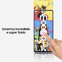 Samsung Galaxy A53 5G 스마트폰 Android 디스플레이 Infinity-O FHD+ Super AMOLED 6.5인치¹ 6GB RAM 및 128GB 확장형 내부 메모리² 배터리 5 000mAh 어썸 블랙[이탈리아어 버전]-32875, 검은색, 6/128GB