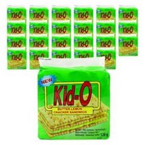 키드오 버터레몬 크래커 샌드위치, 120g, 24개