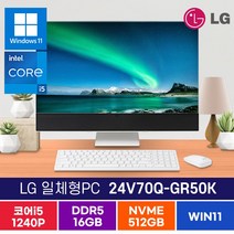LG 일체형PC 24V70Q-GR50K 16G 512GB 윈11 DK
