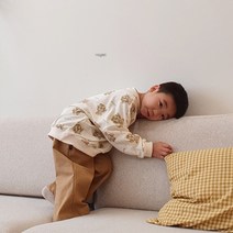 Hoglet(호글렛) 베어맨투맨+와이드바지 SET 아동복상하세트 유아복상하세트 아동복 유아복 가을아동복 가을유아복 봄아동복 봄유아복 유아동복 키즈 온라인맞춤복