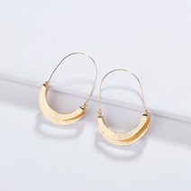 천애명월도 바다민장대 낚시대 크레센트 메탈릭 후프 이어링 인류학 루네이트, 1.Gold