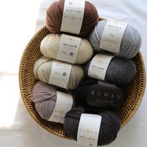 로완 알파카소프트 DK (Rowan alpaca soft DK) 로완실 영국수입실 부드러운실 알파카실 손뜨개실, 211 차콜(진그레이)