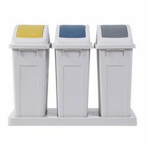 창신리빙 생활 대용량분리수거함3칸 잡화 가정 용품 집안 9W8DF166, 1개, 1개