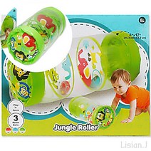 리시안제이 정글 딸랑이 튜브 롤러 11개월 아기 발달 6개월 아이 장난감