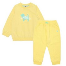 [AK PLAZA] [블루독베이비]베이직 컬러 맨투맨 상하복(YE)
