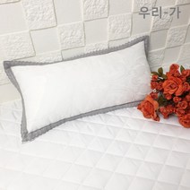 우리가 수제 순면100% 샤틴60수 빅토리아 푹신한 유아 편백 메밀 베개커버2040(커버만)