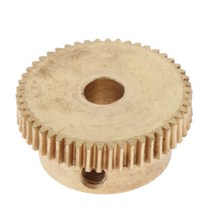 shangren 웜 휠 0.5 모듈 20 30 32 60 기어 샤프트 브레이크 구동 용 황동 웜기어, 60 치아, 황금, 1개