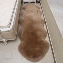 호주 퓨어 양모 러그 침실 소파 패드 유럽식 플라이업 플레이트 침대 옆 카펫 퍼 일체형 양가죽