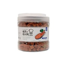 쉐프의레시피 대용량 연어 트릿 800g 훈련간식 강아지