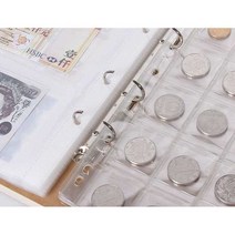 우표 화폐 앨범 주화 동전 수집 컬렉션 기념 대용량, 코인 콜렉션북 -  40장 + 동전 안쪽 5장