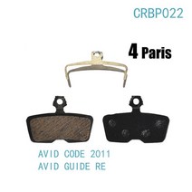 자전거부품4쌍 자전거 세미 메탈릭 유압 디스크 브레이크 패드 SRAM 코드 2011 +/코더 RSC/가이드-re + / S, CRBP022
