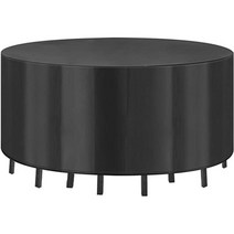 야외 원형커버 방수 테이블보 방수천 야외 테이블 덮개 커버 보관 11사이즈, 38x40cm, 블랙