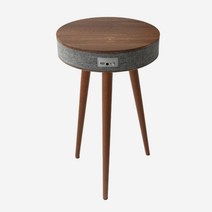 침대 사이드 테이블 무선 충전 스피커 휴대폰 거실 협탁 미니 원목, 01. 호두나무[22-9-19]