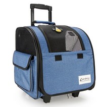 강아지유모차 pet dog trolley Backpackampportable cat, 푸른