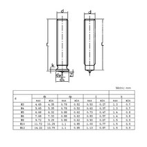 스터드용접기 Welding Screws Spot Head M3 M4 M5 M6 M8 Size Solid Studs Full Standard Pitch Male Bolts, 03 M5 (40pcs)_04 12mm