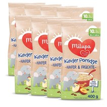 독일 밀루파 Milupa Kinde rPorridge 10개월~3살까지 아기 귀리 과일 오트밀 이유식 포리지 400g, 8팩