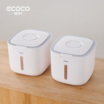 쌀독 잡곡통 잡곡 가정용 쌀보관통 쌀통 밀폐 방습 10kg, 대형 노르딕 그레이 2개입  쌀가루 조립별포장