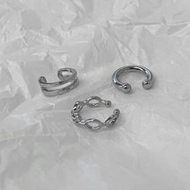 엘마 무드 실버 이어커프 세트