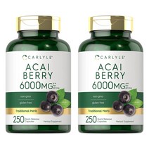 칼라일 아사이베리 캡슐 6000mg 250개 Acai Berry Extract, 기본
