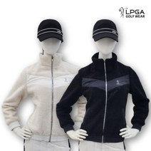 LPGA 골프 웨어 여성 겨울 뽀글이 방풍 보아 구스 다운 점퍼 재킷 L204DW705P