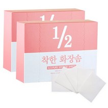 어퓨 1/2 착한 화장솜, 120매입, 18개