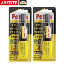 록타이트 파텍스 투명 다용도 강력접착제 50g X 2개