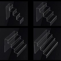 매대진열대 계단식4단 받침대 악세사리 향수 매니큐어 거치대 매장전시 아크릴 화장소품 진열대 아크릴진열대, 200mm