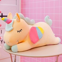 많은 크기 유니콘 액션 그림 플러시 장난감 Huggable 베어 인형 소녀 잠자는 긴 베개 귀여운 침대 Gir, 02 yellow_01 30CM