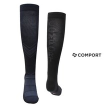 컴포트 업템포 슬러 축구 양말 풀삭스 블랙 테이핑 기능성 스포츠 풀삭스, 블랙/남성용 (250~280mm)