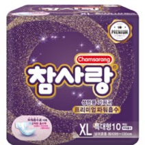 참사랑 파워흡수 밴드형 기저귀 특대형 4팩 40매 성인용, 10매