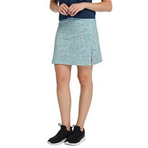 Slimour 여성용 프린트 골프 스커트 여행용 주머니가 있는 수영 하이 웨이스트 치마바지 블루. Large 454240, Tender