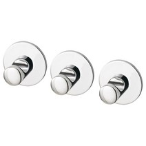 이케아 스콕할 접착식후크 3P 크롬도금, 단품