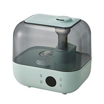 [Toffy토피] 항균 하이브리드 아로마 가습기＜4.7 L＞ HF08 (페일 아쿠아) 상부 급수식 장시간 가습 롱 노즐 자동 습도 컨트롤 기능 타이머 부착 아로마 오일·아로마 워터 대응 항균 가공 HF08-PA, 펠 아쿠아