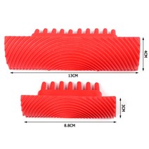 파란색 고무 우드 그레인 페인트 롤러 브러시 DIY Graining 벽화 도구 핸들 벽 질감 아트 페인팅 응용 프로그램 도구, 02 2