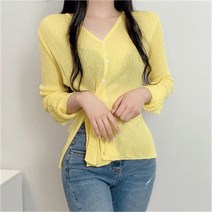 비위치 비위치 (투웨이) 브이넥 트임 썸머가디건 (8630672)