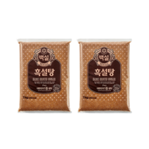 cj제일제당 백설 흑설탕 1kg 2개