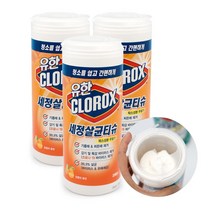 유한 세정살균 티슈 용기 35매 / 락스성분 무첨가 청소용물티슈, 유한 세정살균 티슈 용기 35매 오렌지퓨전 3개