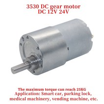 웜기어 미니 모터 전기 감속기 유압 엑츄에이터 jgb37-3530 dc 12v 24v, 12v76rpm