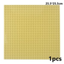 [레고공식] 32x32 32x16 도트 클래식베이스 플레이트 블록 소형 DIY 벽돌 베이스 ABS 플라스틱 조립 어린이용, [07] Beige 32X32