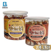 요크셔테리어 반려견사사미 애견마른간식 연어 2종, 상세페이지 참조