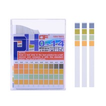 100 스트립/박스 PH 용지 0-14 스케일 리트머스 논문 테스터 수질 테스트 알칼리성 산성 표시기 소변 화장품, 01 브라운