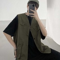 봄캠퍼스개강룩 남자영캐주얼룩 레이어드 스타일 조끼 남학생데일리룩 대학생 남자쇼핑몰 힙합 남친룩코디 카고코튼 스트릿남자패션 아메카지 남자룩 커플룩 남자옷 20 새내기룩 남자캐주얼