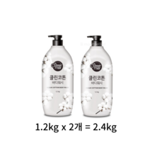 샤워메이트 클린코튼 바디워시 목화솜향, 2.4kg, 30개