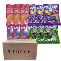 크라운 마이쮸 4종 92g x 12개 (포도 x 3 사과 x 3 딸기 x 3 복숭아 x 3), 1set