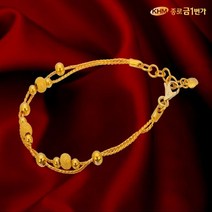 종로금1번가 팔찌 순금24K 주얼리 11.25g 더블골든볼 체결고리무료